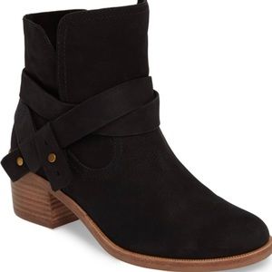 NEW UGG Elora Black suede boots
